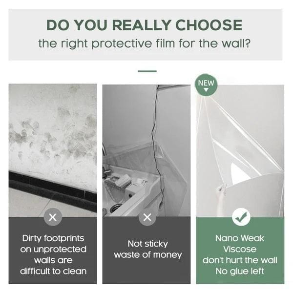 Buy 1 Get 1 Free-Transparent Electrostatic Wall Protection Film
